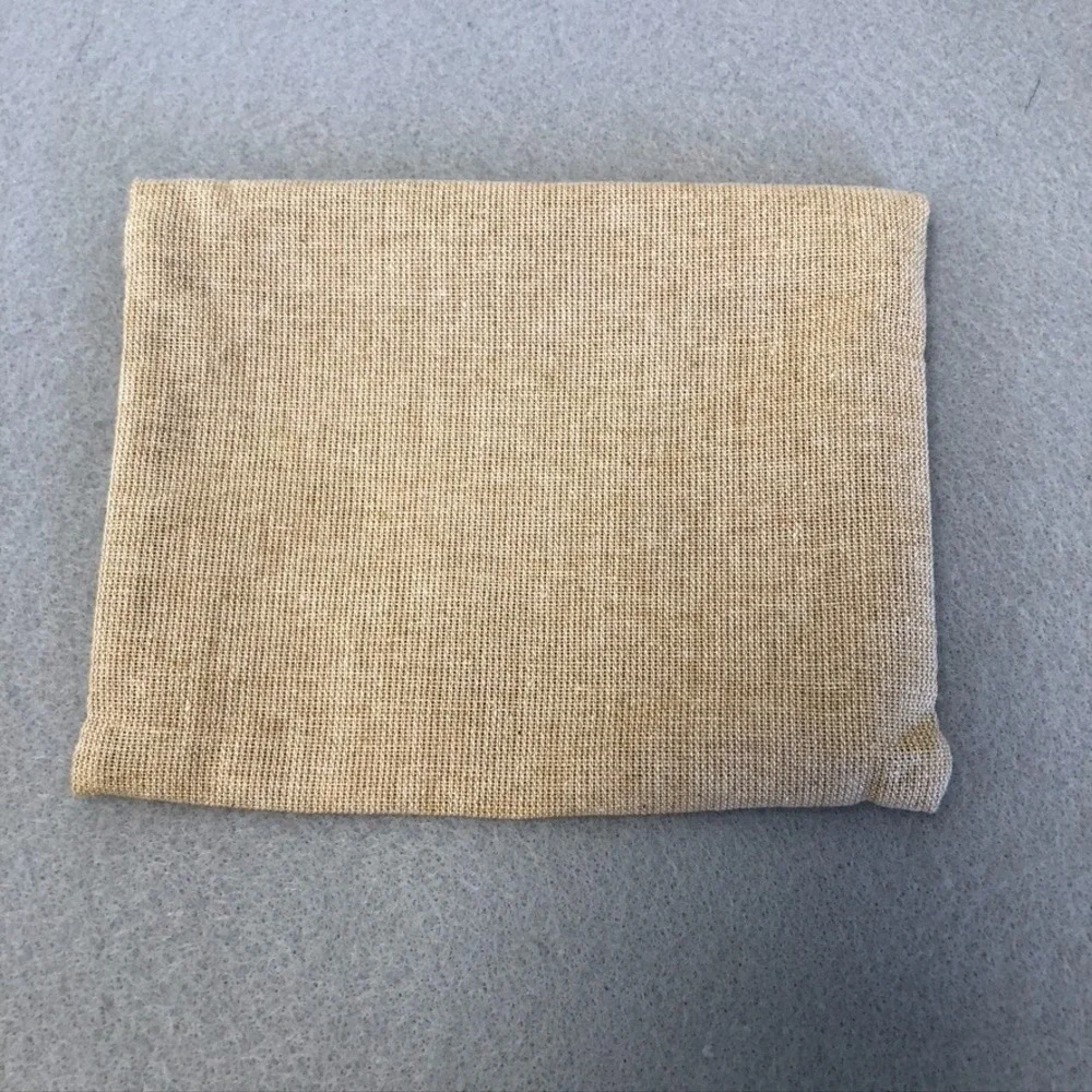 Authentic Gucci‎ Dust Bag Cotton Beige Small Foldover Pouch Travel Storage Gift